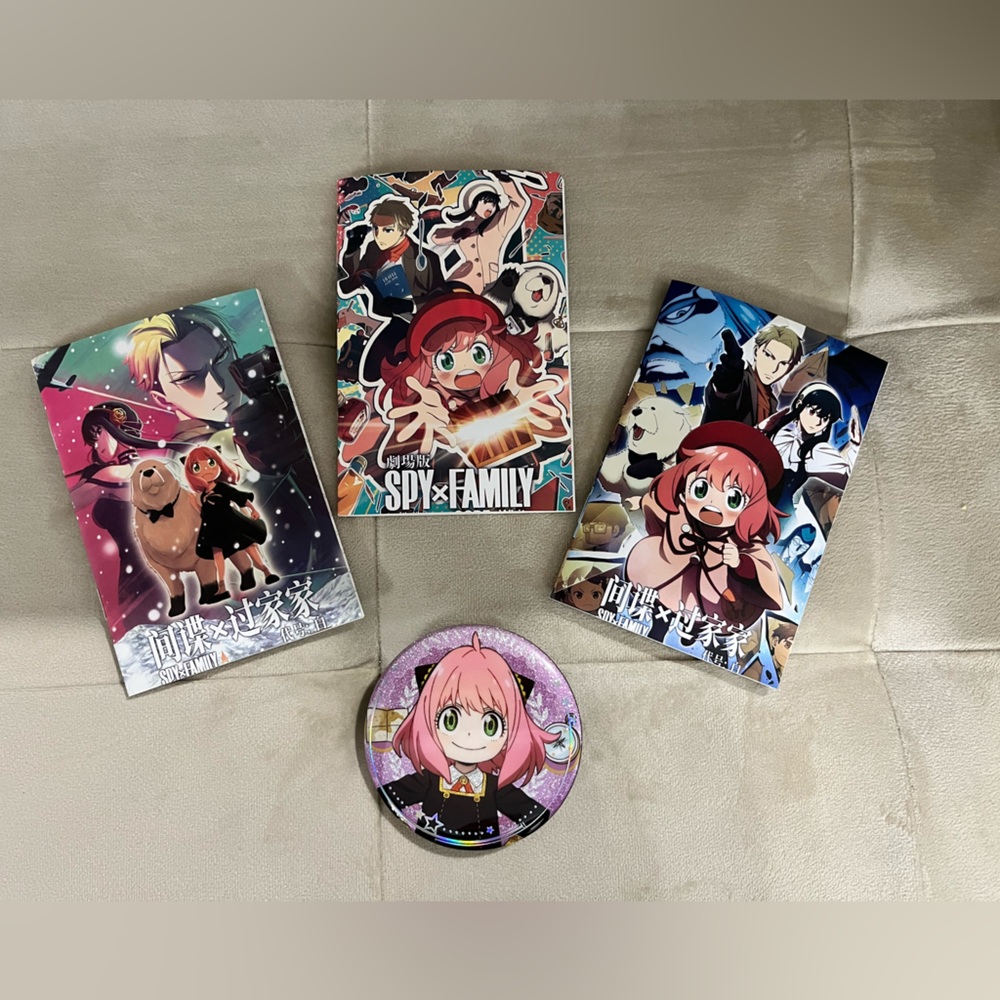 Spy x Family Collectibles - Notebooks, Stickers, and Pin-Back Button